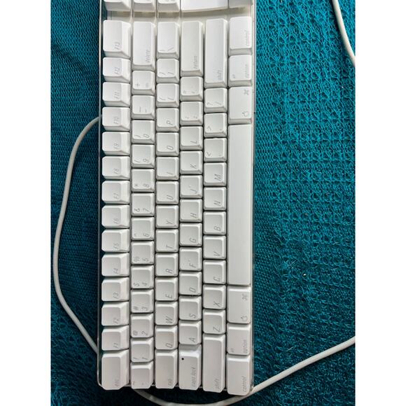 apple keyboard M9034LL/A white clear wired USB - Picture 2 of 12